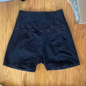 Aerie offline high rise black biker shorts. Size medium with a 4 inch inseam.
